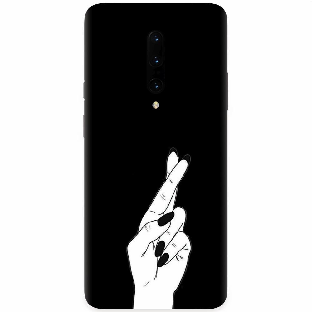 Husa silicon pentru OnePlus 7 Pro, Finger Cross