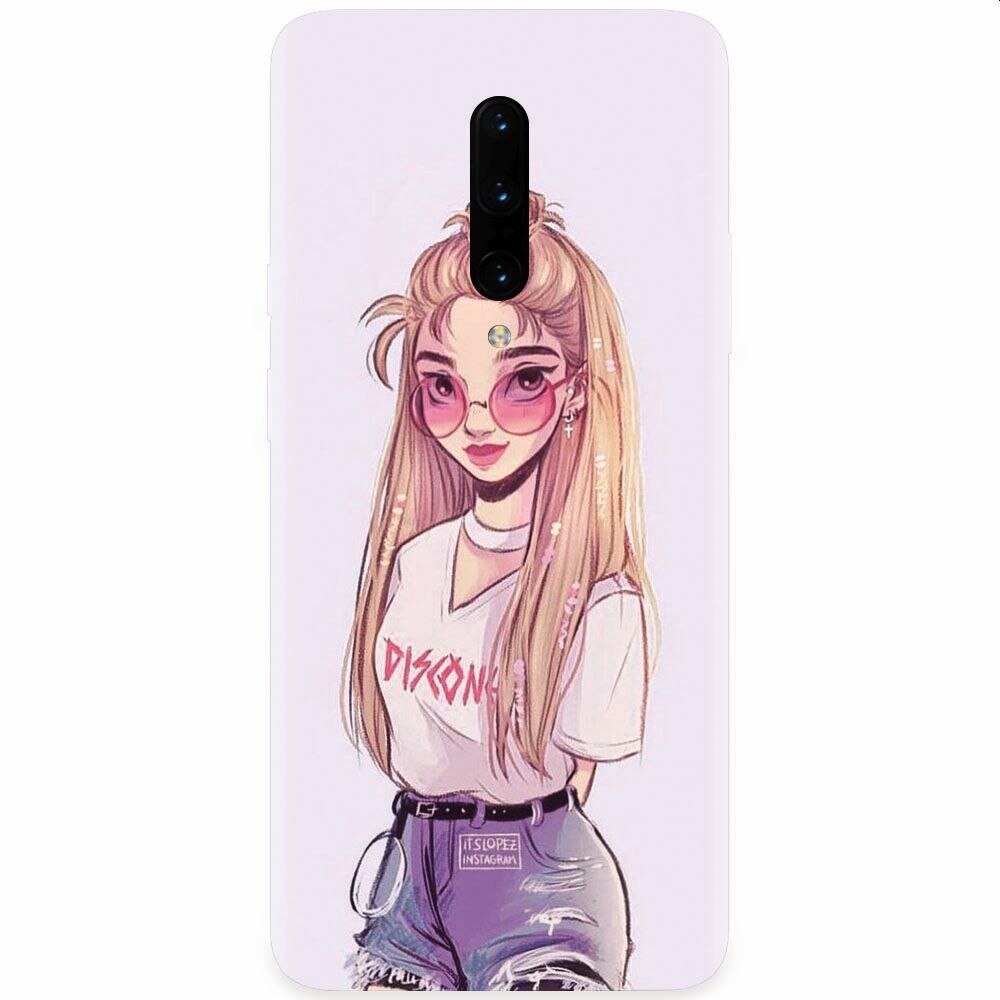 Husa silicon pentru OnePlus 7 Pro, Girl Look