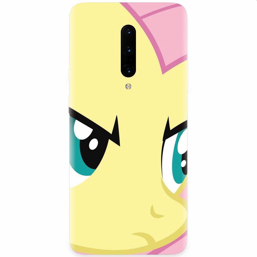 Husa silicon pentru OnePlus 7 Pro, Close Up Fluttershy My Little Pony Friendship Is Magic