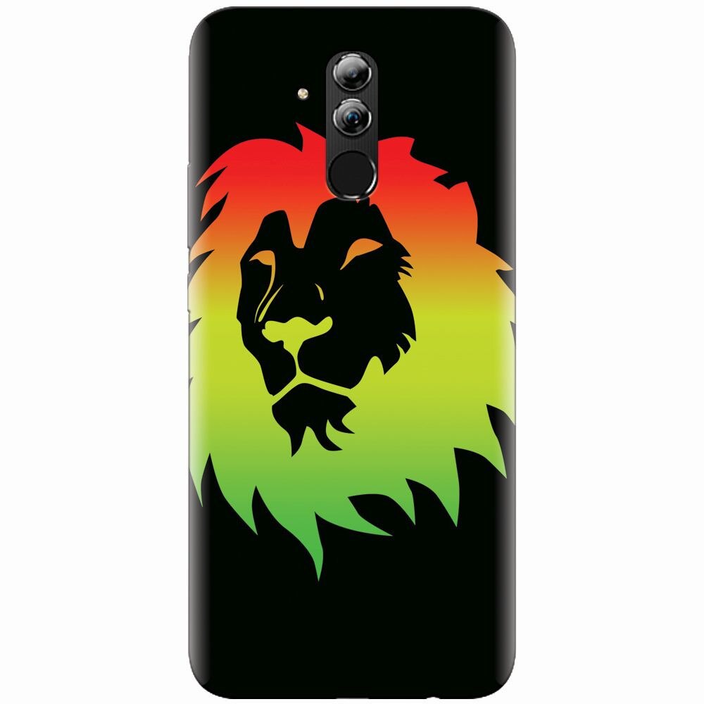 Husa silicon pentru Huawei Mate 20 Lite, Rasta Color Lion