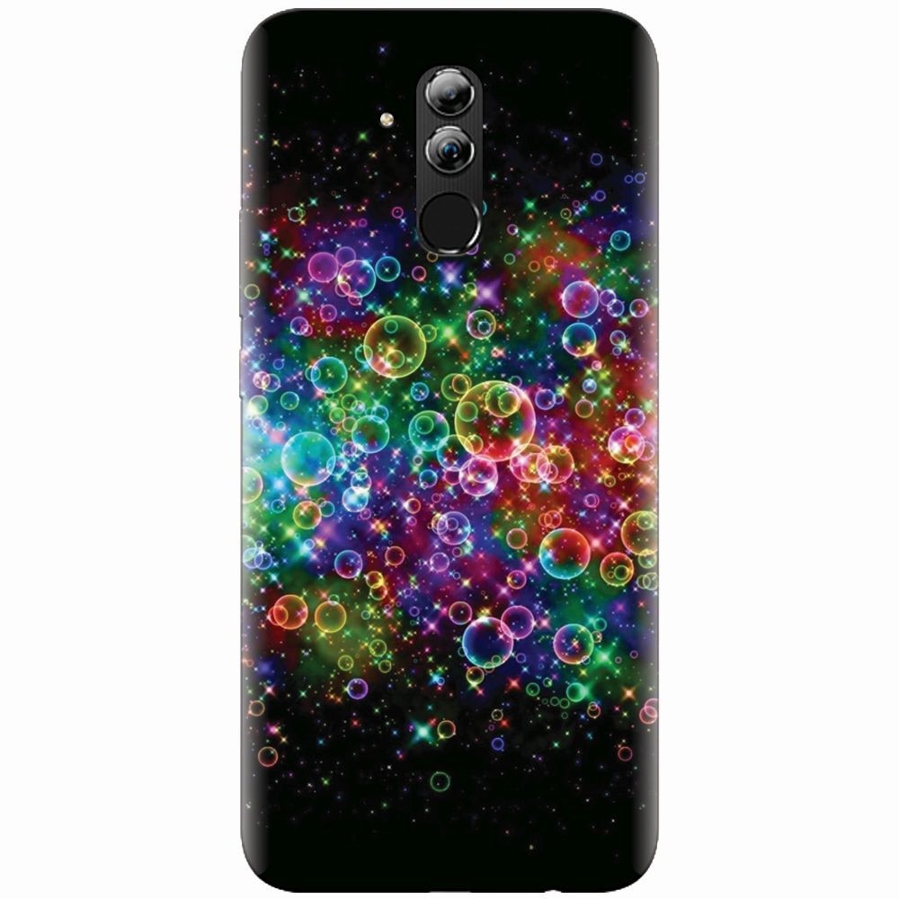 Husa silicon pentru Huawei Mate 20 Lite, Rainbow Colored Soap Bubbles