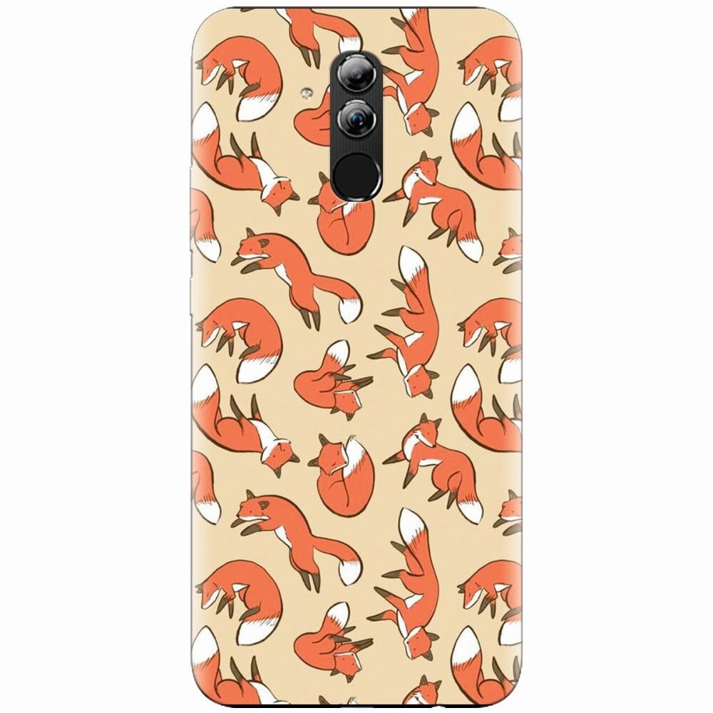 Husa silicon pentru Huawei Mate 20 Lite, Red Foxes