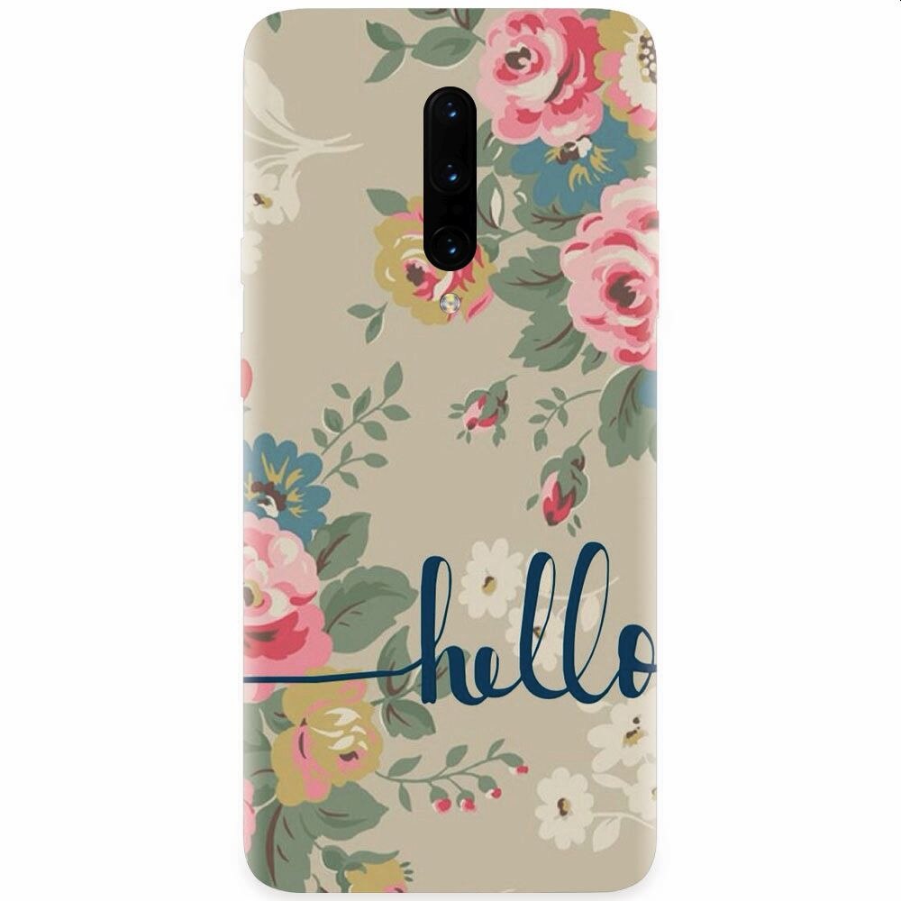 Husa silicon pentru OnePlus 7 Pro, Cute Flower Phone