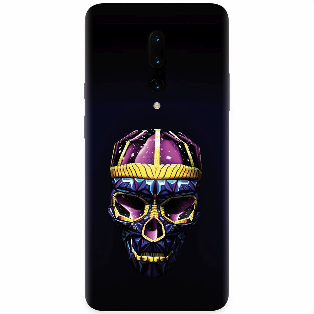 Husa silicon pentru OnePlus 7 Pro, Colorfull Skull