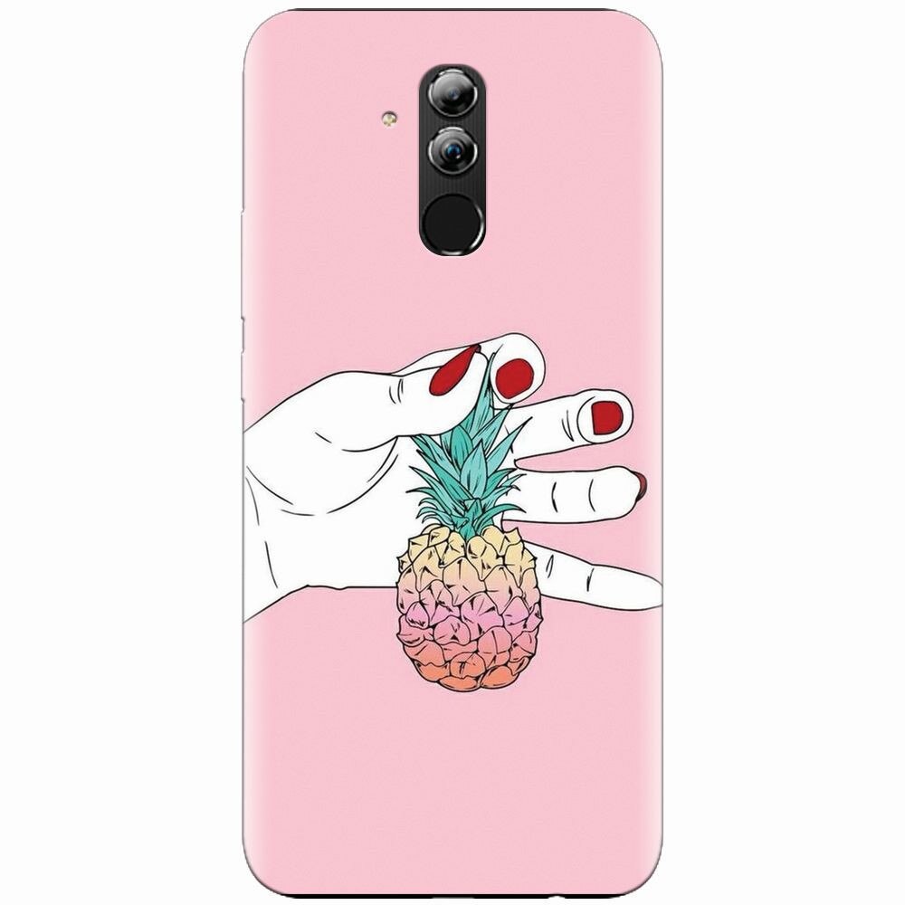 Husa silicon pentru Huawei Mate 20 Lite, Rainbow Pinepple