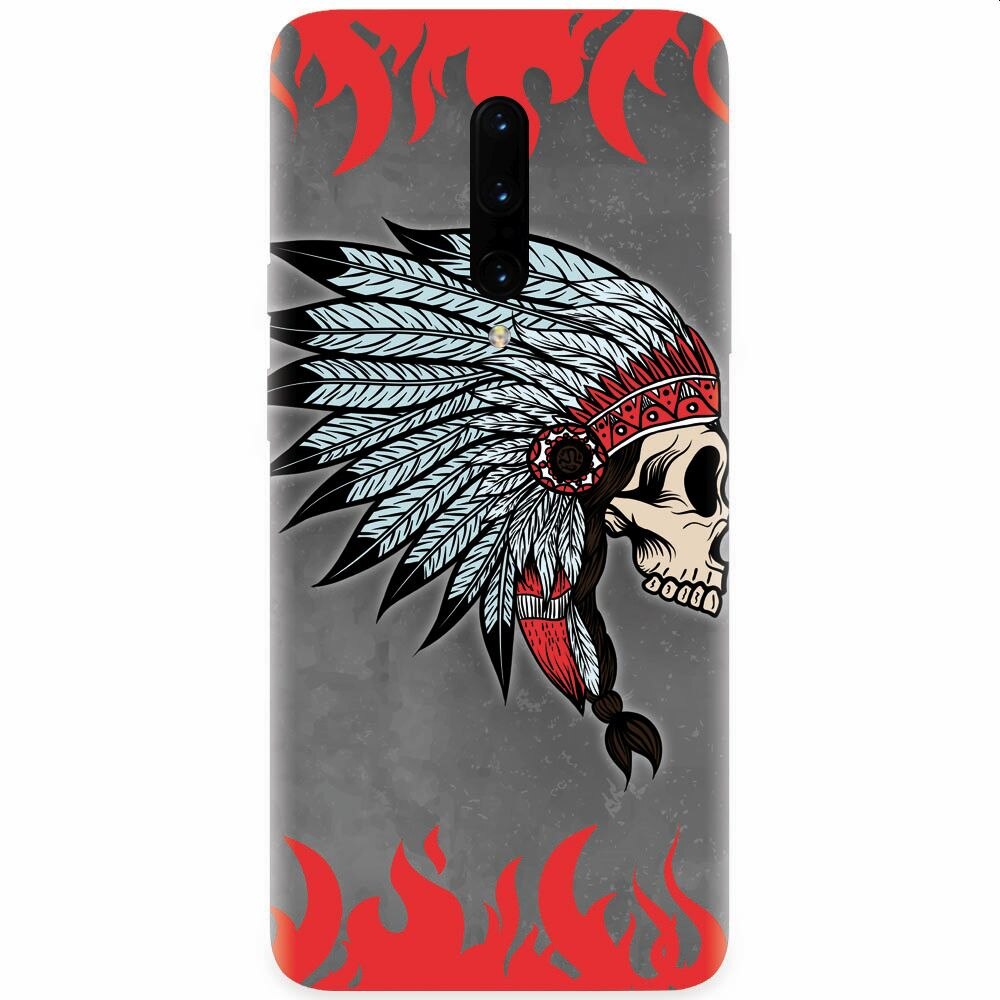 Husa silicon pentru OnePlus 7 Pro, Indian Skull