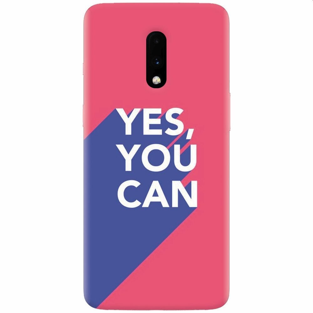 Husa silicon pentru OnePlus 7, Yes You Can