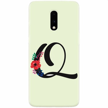 Husa silicon pentru OnePlus 7, Litera Q Husa silicon pentru OnePlus 7, Litera Q