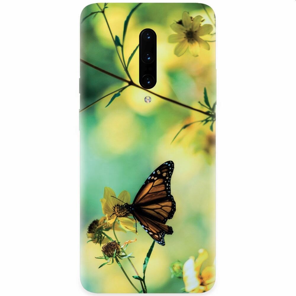 Husa silicon pentru OnePlus 7 Pro, Butterfly
