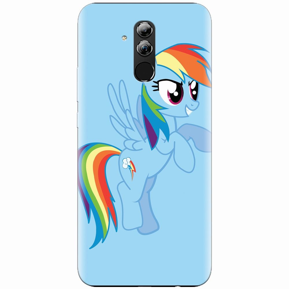 Husa silicon pentru Huawei Mate 20 Lite, Rainbow Dash