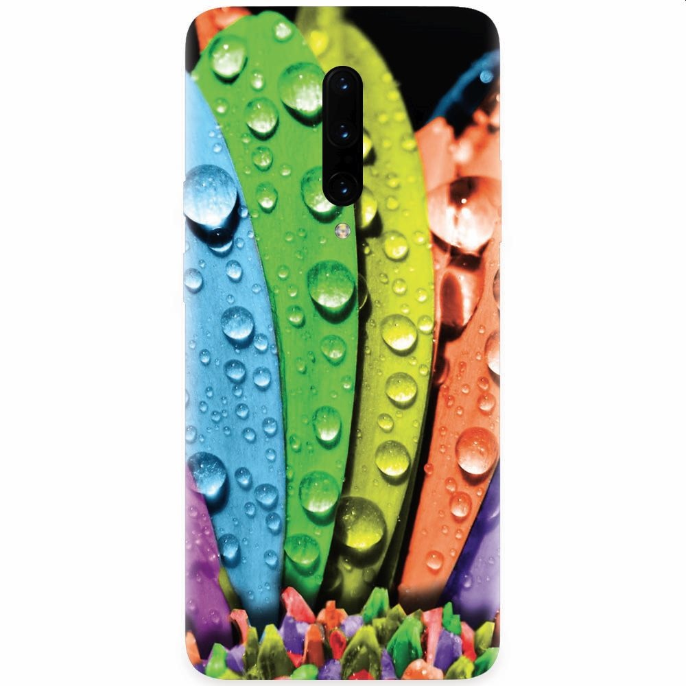 Husa silicon pentru OnePlus 7 Pro, Colorful Daisy Petals