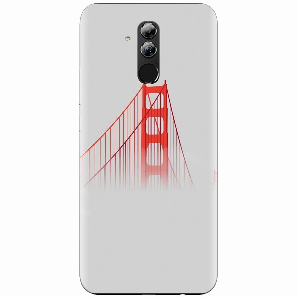 Husa silicon pentru Huawei Mate 20 Lite, Red Bridge In Clouds