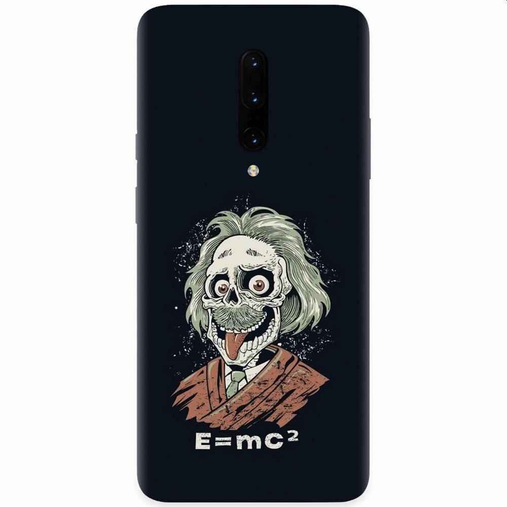 Husa silicon pentru OnePlus 7 Pro, Albert Einstein Caricature