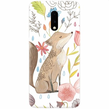 Husa silicon pentru OnePlus 7, Fox Husa silicon pentru OnePlus 7, Fox