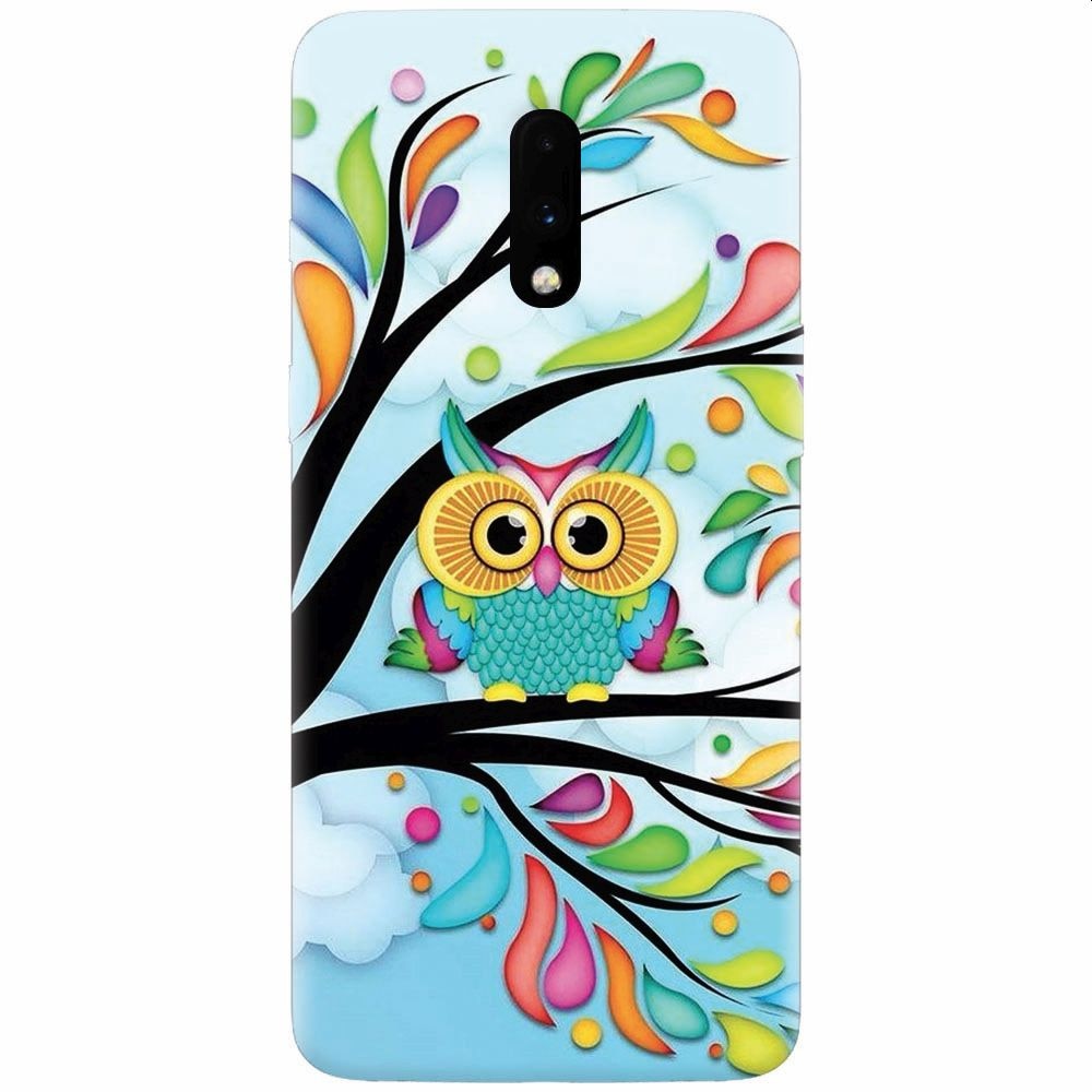 Husa silicon pentru OnePlus 7, Owl 101