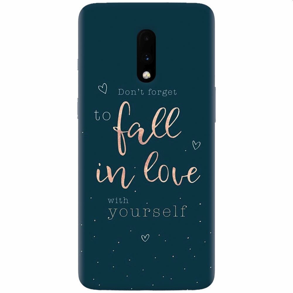 Husa silicon pentru OnePlus 7, Fall In Love