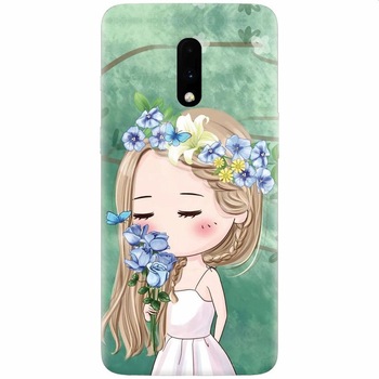 Husa silicon pentru OnePlus 7, Girl Husa silicon pentru OnePlus 7, Girl