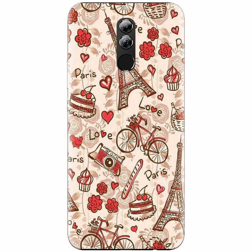 Husa silicon pentru Huawei Mate 20 Lite, Paris Love