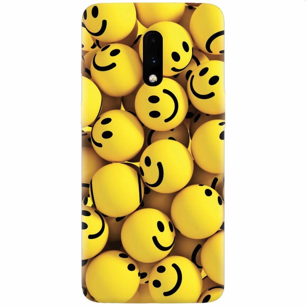 Husa silicon pentru OnePlus 7, Smiles 002