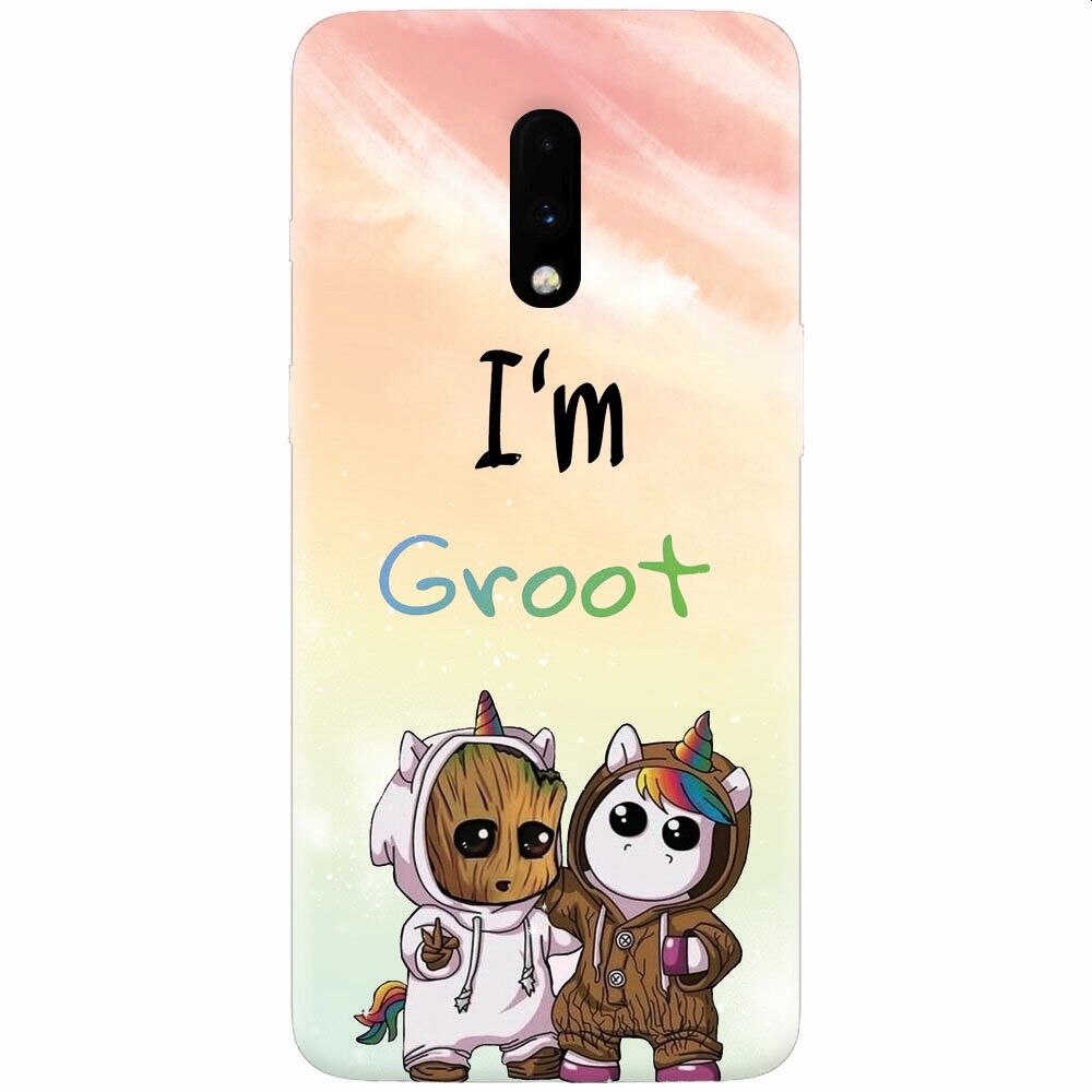 Husa silicon pentru OnePlus 7, Im Groot