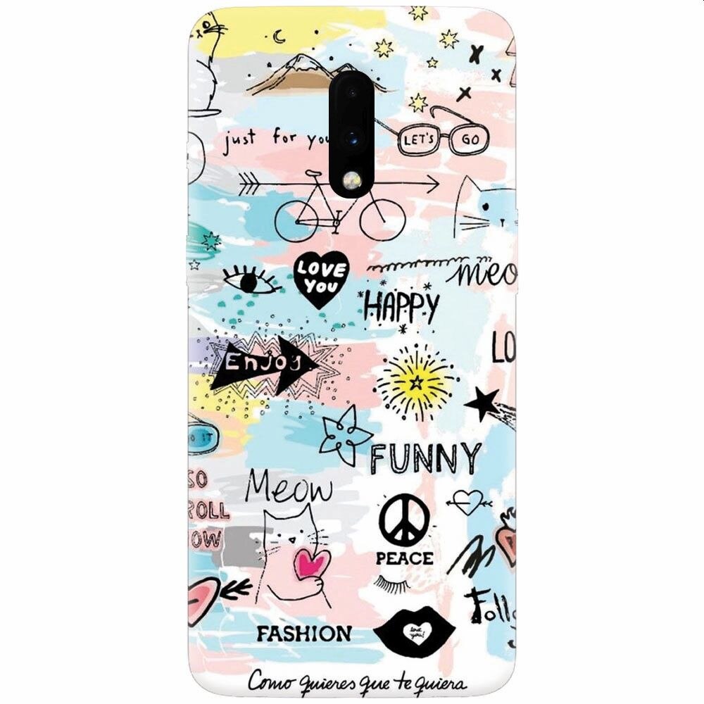 Husa silicon pentru OnePlus 7, Enjoy