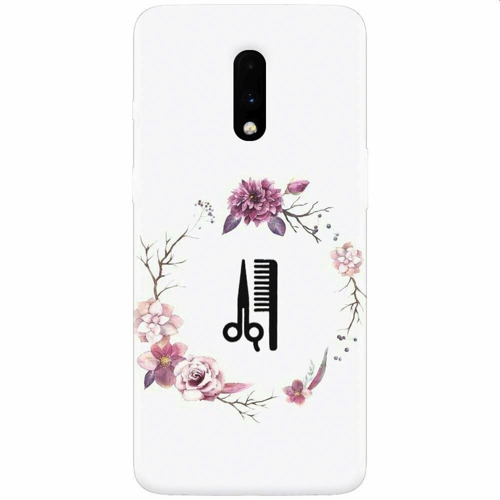 Husa silicon pentru OnePlus 7, Icon Barber