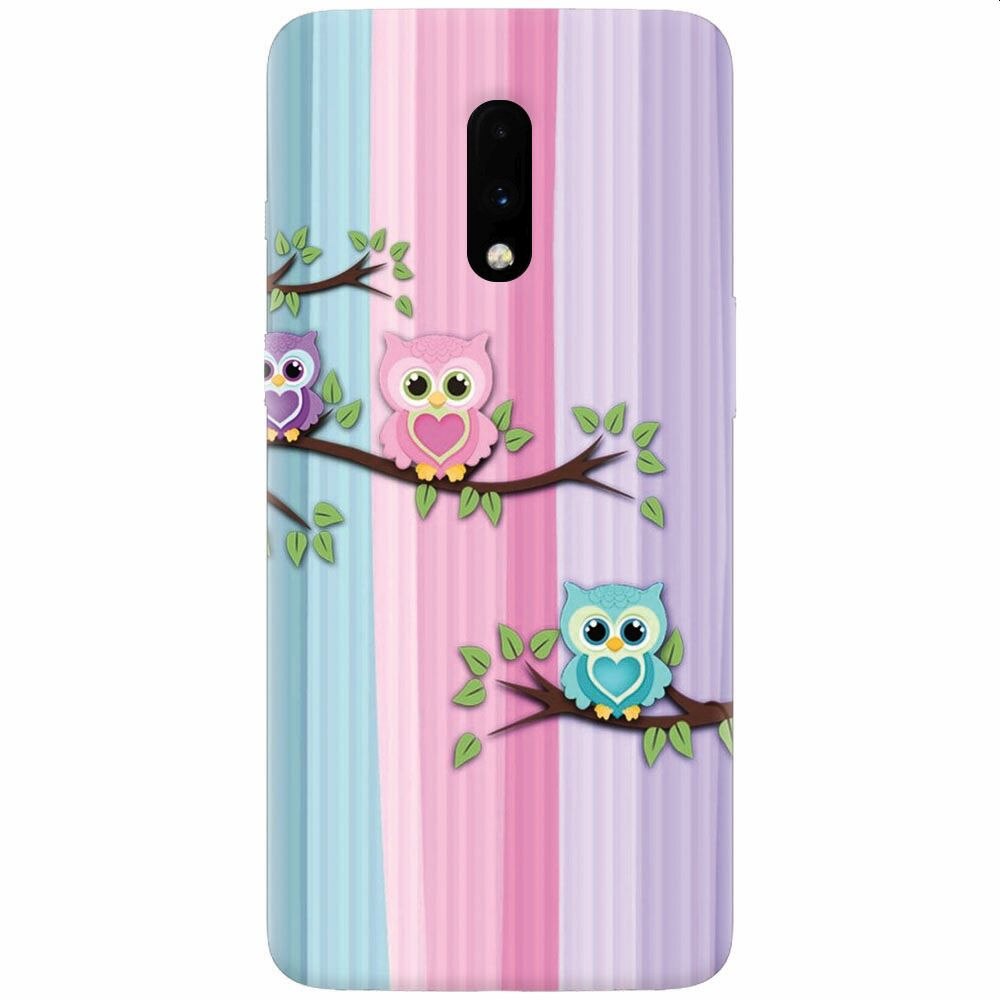 Husa silicon pentru OnePlus 7, Cute Owl