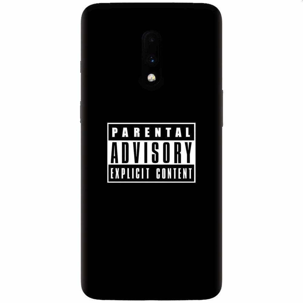 Husa silicon pentru OnePlus 7, Parental Advisory