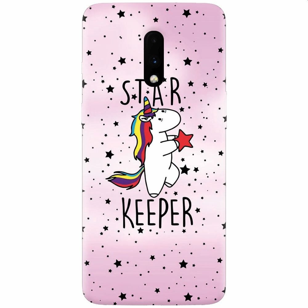 Husa silicon pentru OnePlus 7, Unicorn Star Keeper