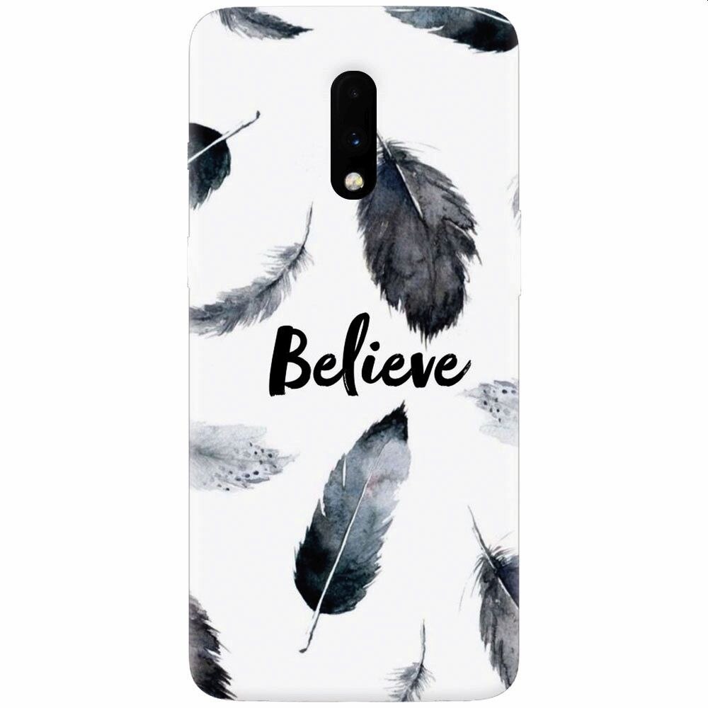 Husa silicon pentru OnePlus 7, Believe