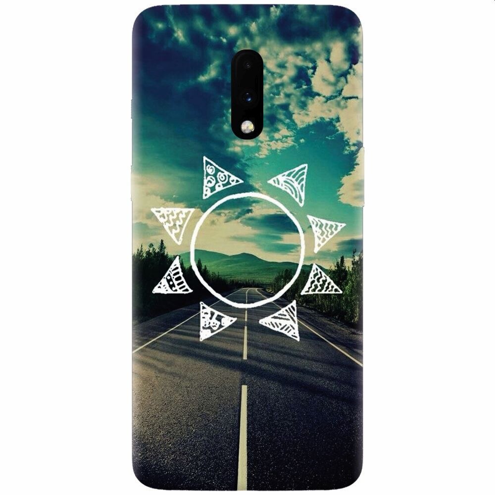 Husa silicon pentru OnePlus 7, Sun On The Road
