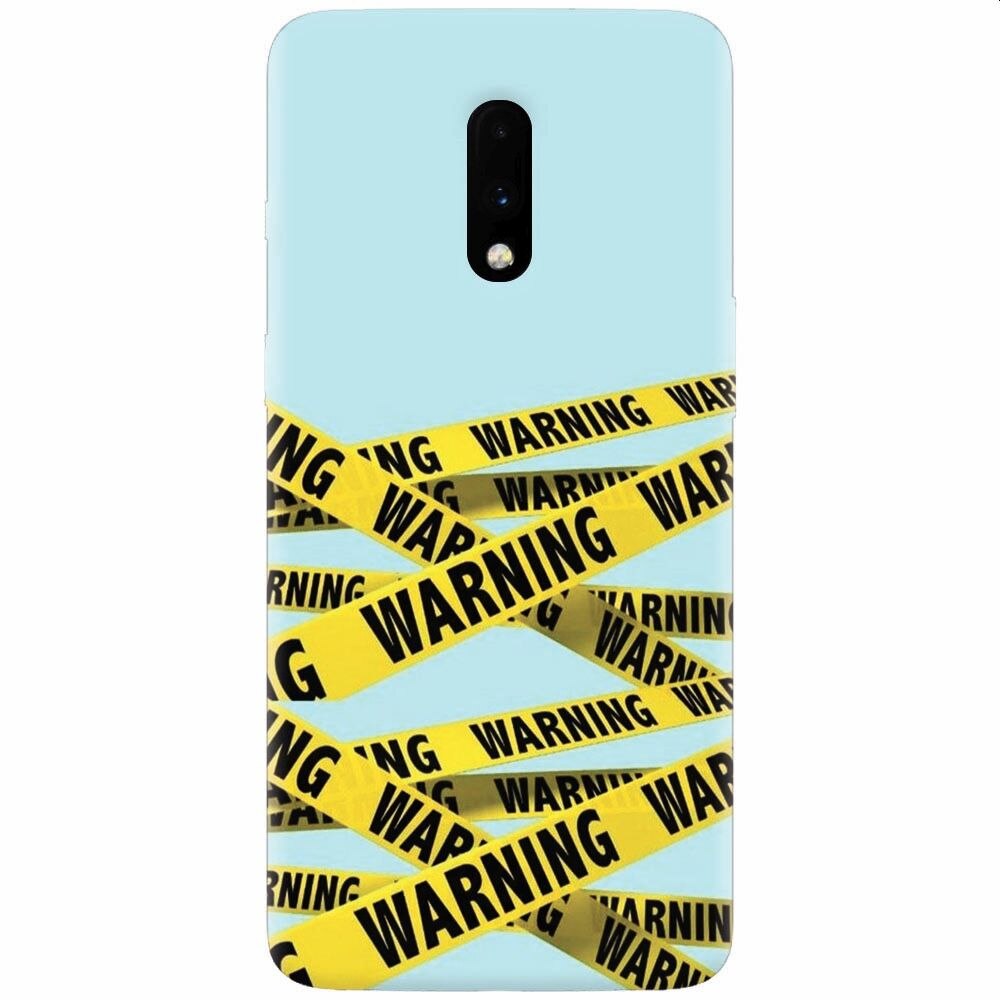 Husa silicon pentru OnePlus 7, Warning