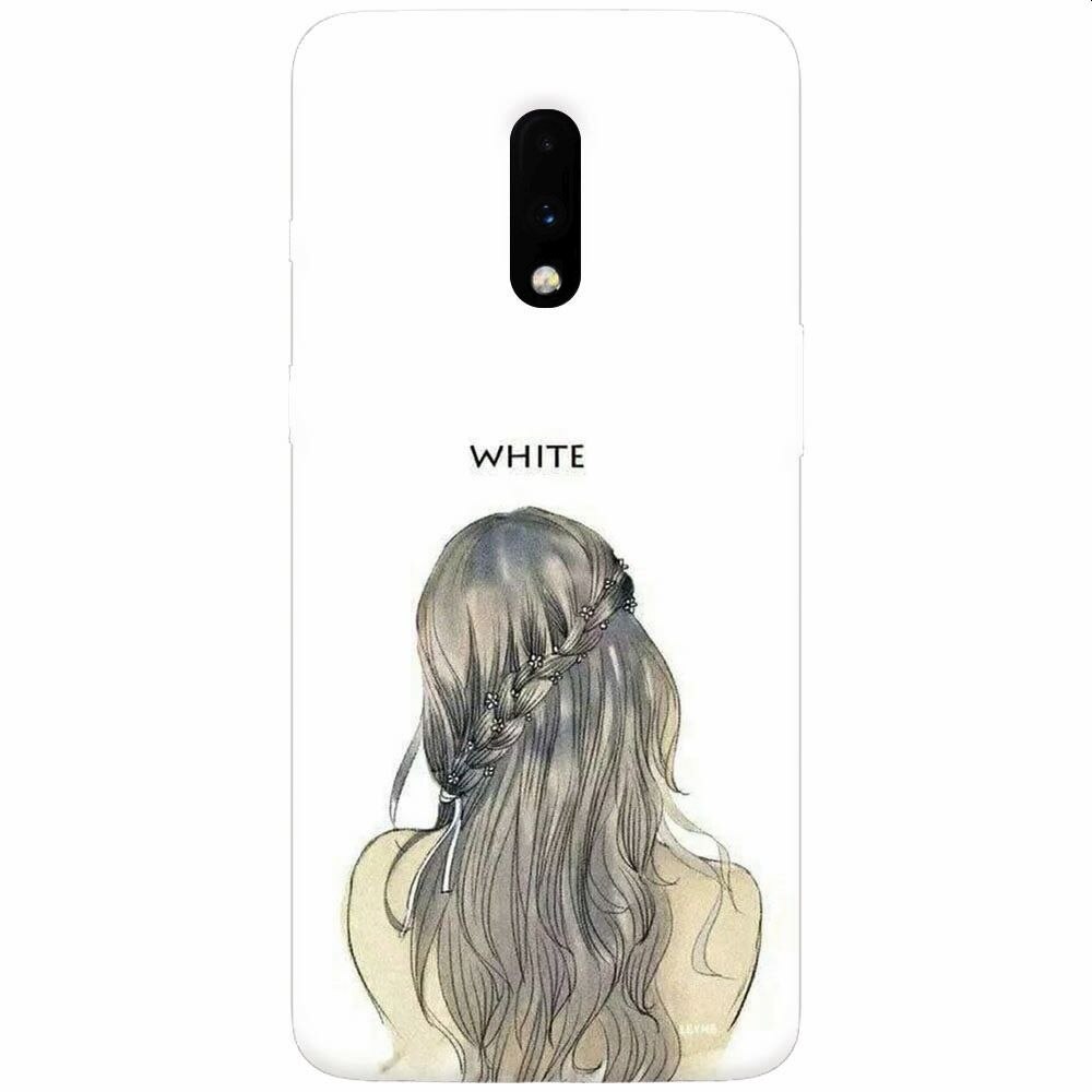 Husa silicon pentru OnePlus 7, White
