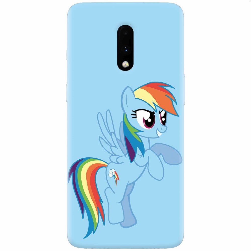 Husa silicon pentru OnePlus 7, Rainbow Dash