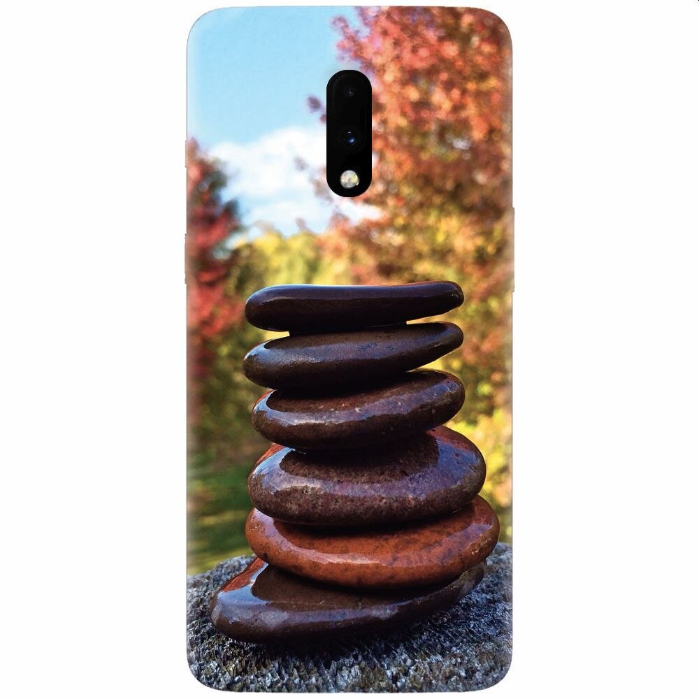 Husa silicon pentru OnePlus 7, Stacking Stones