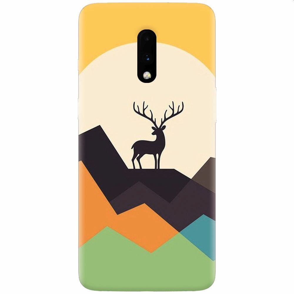 Husa silicon pentru OnePlus 7, Abstract Deer