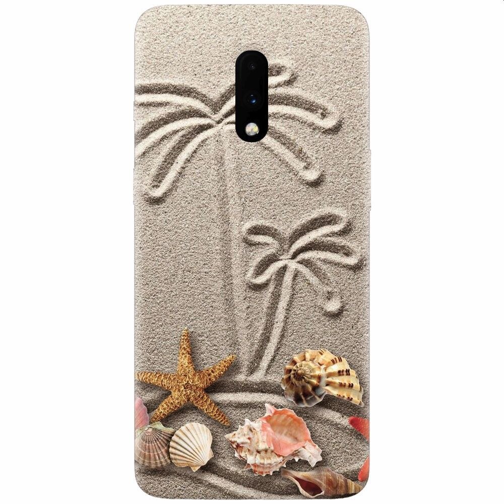 Husa silicon pentru OnePlus 7, Beach Sand