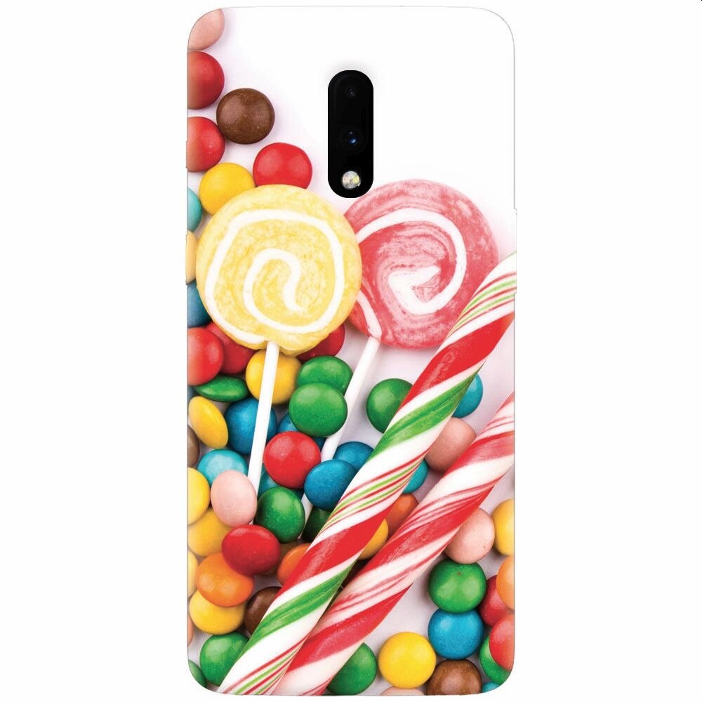 Husa silicon pentru OnePlus 7, Sweet Colorful Candy