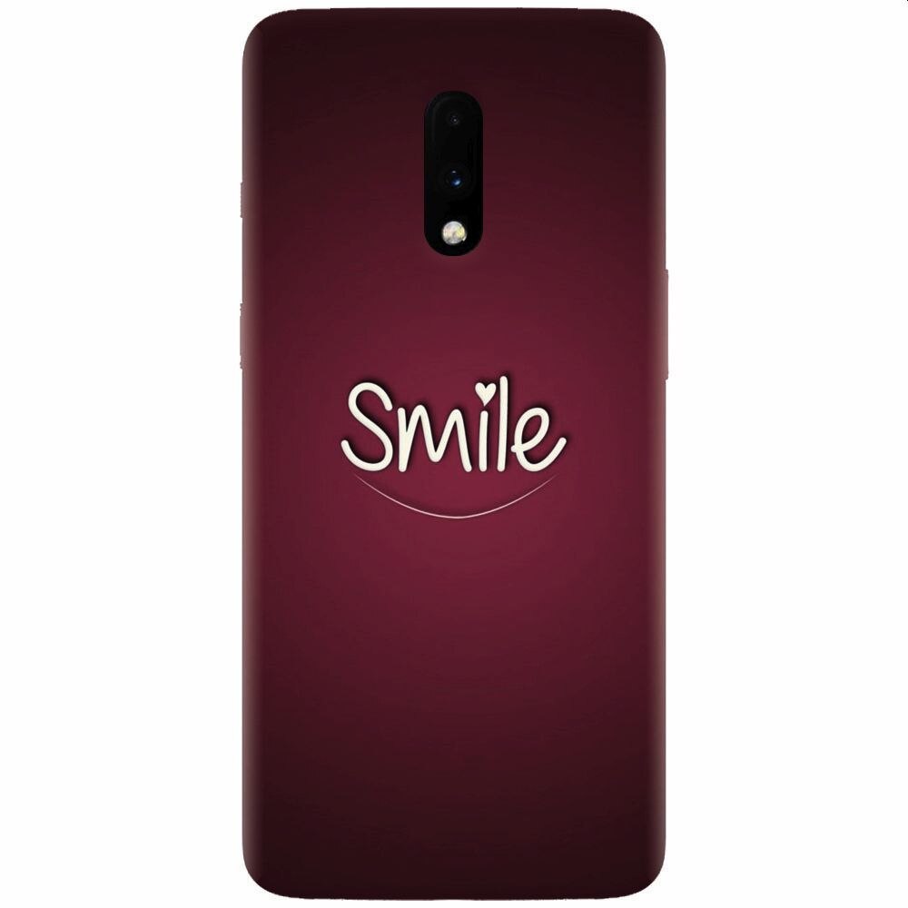 Husa silicon pentru OnePlus 7, Smile Love