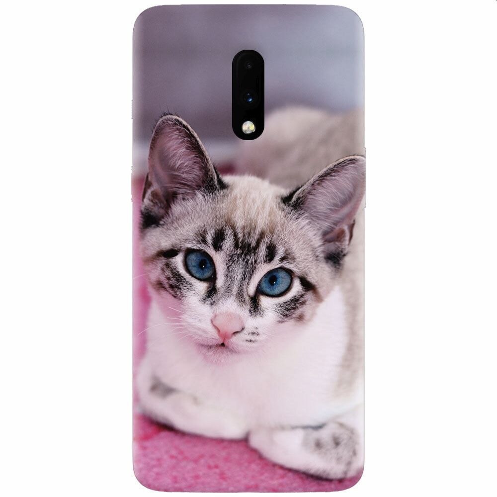 Husa silicon pentru OnePlus 7, Siamese Kitty
