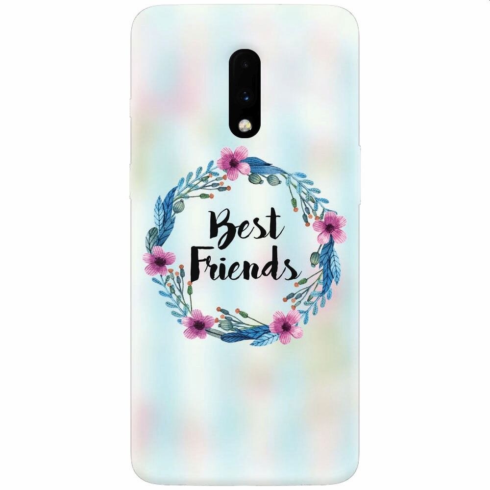 Husa silicon pentru OnePlus 7, Best Friends 001