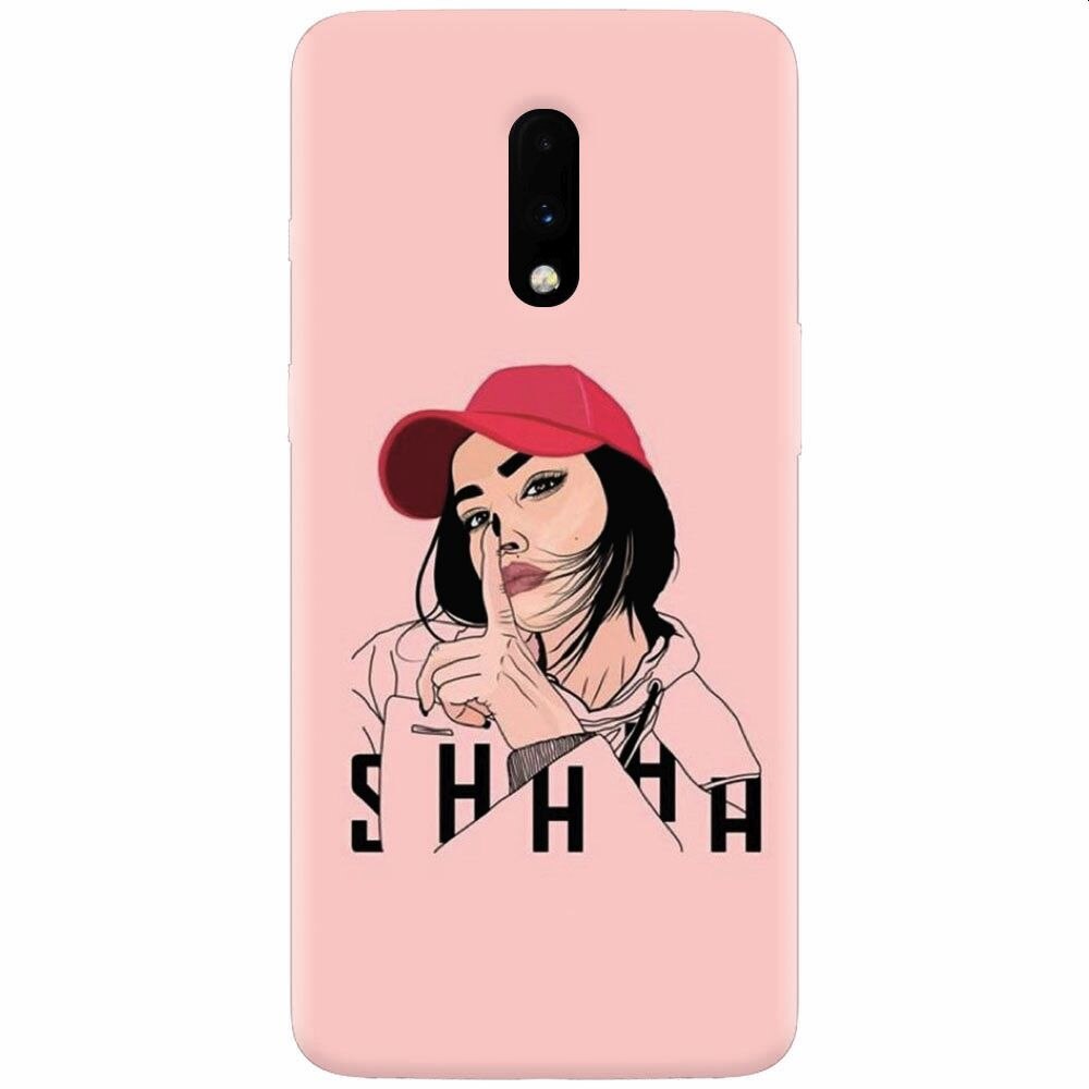 Husa silicon pentru OnePlus 7, Shhh