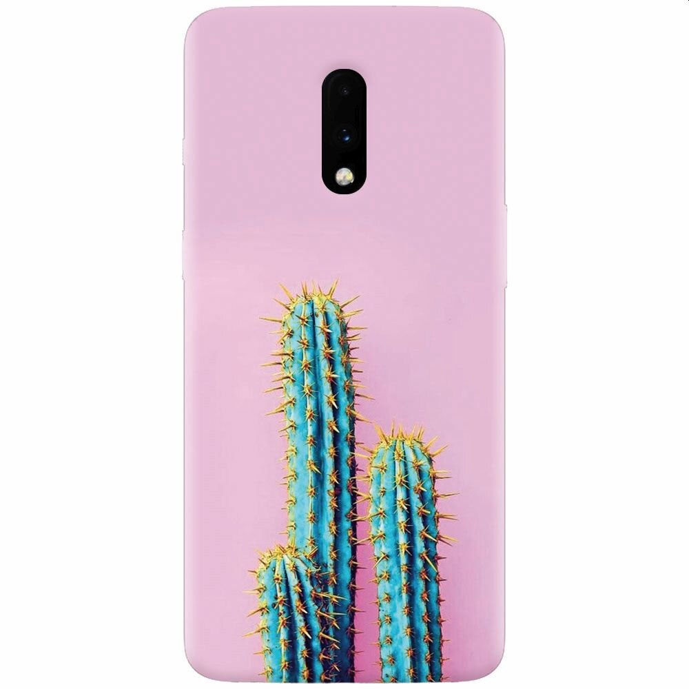 Husa silicon pentru OnePlus 7, Cactus 102