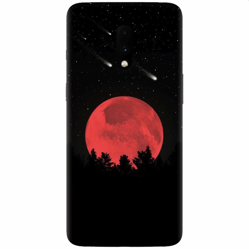 Husa silicon pentru OnePlus 7, Blood Moon