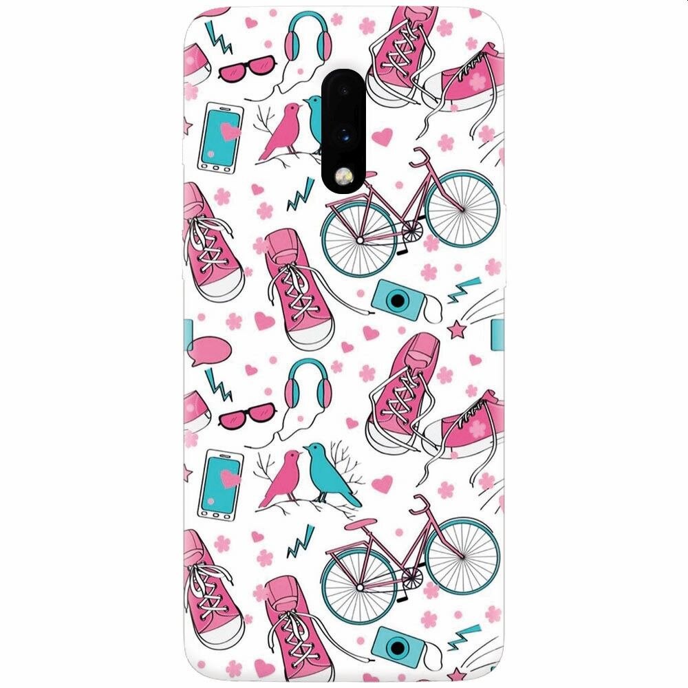 Husa silicon pentru OnePlus 7, Travel