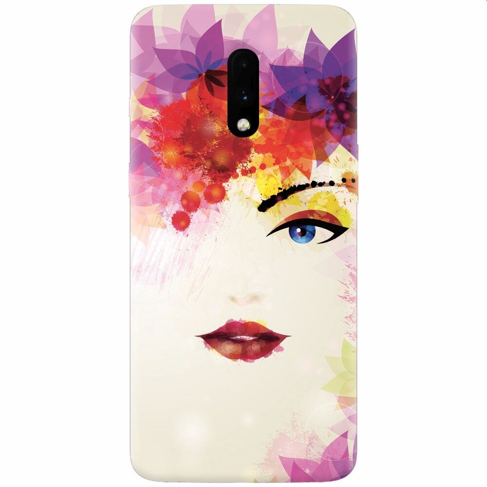 Husa silicon pentru OnePlus 7, Pretty Face