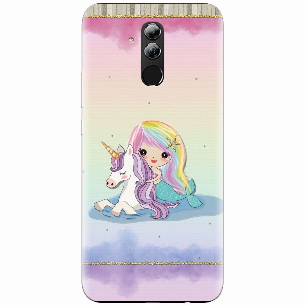 Husa silicon pentru Huawei Mate 20 Lite, Mermaid Unicorn Play