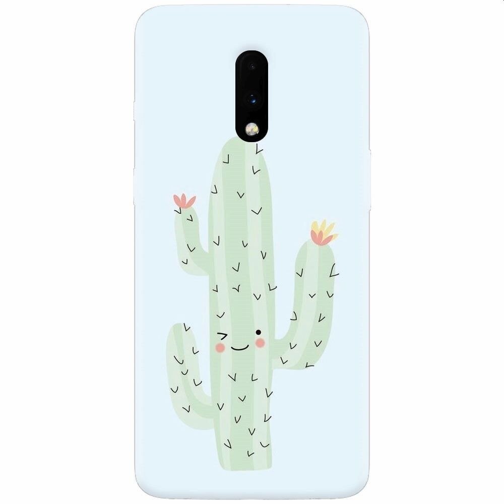 Husa silicon pentru OnePlus 7, Cactus