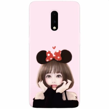 Husa silicon pentru OnePlus 7, Girly 002 Husa silicon pentru OnePlus 7, Girly 002