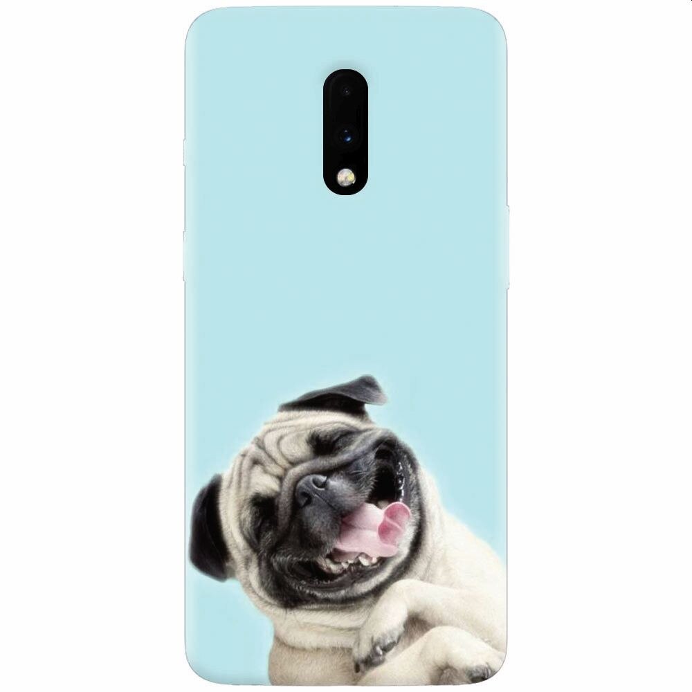 Husa silicon pentru OnePlus 7, Happy Dog